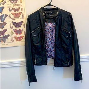 Faux Leather jacket gently used